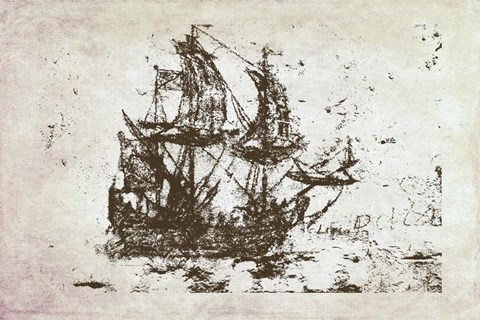 Framed Primitive Frigate II Print