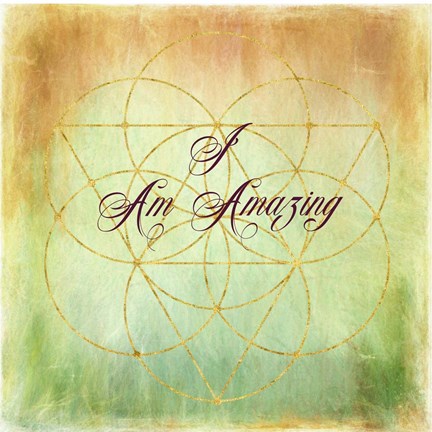 Framed I Am Amazing Print