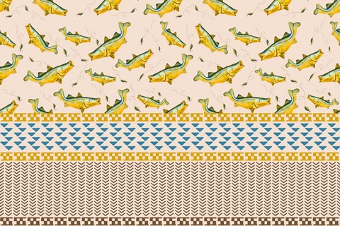 Framed Wishin I Was Fishin Print