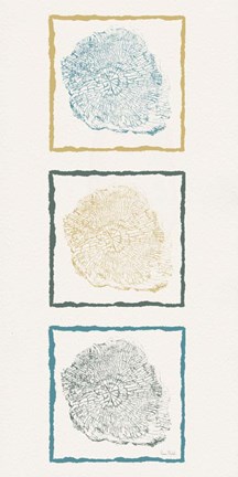 Framed Stump Triptych I Print