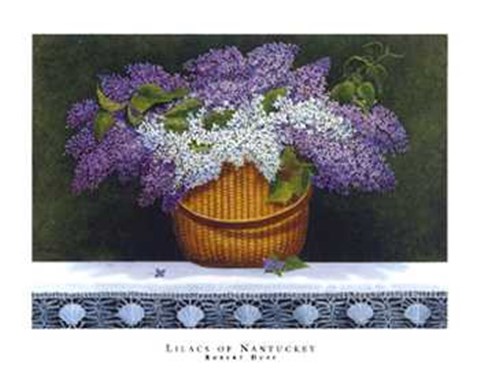 Framed Lilacs of Nantucket Print
