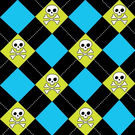 Framed Angst Cerulean IV Print