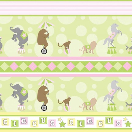 Framed Baby Big Top VIII Pink Print