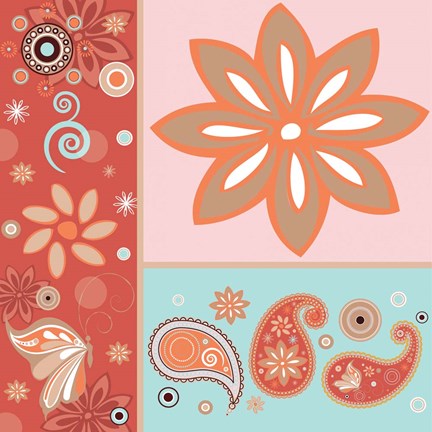 Framed Boho Chic Rust XI Print