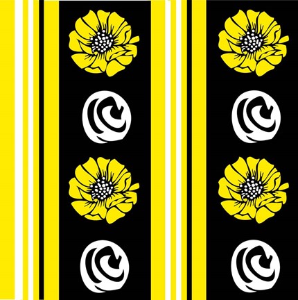 Framed Bold Yellow Flower XII Print