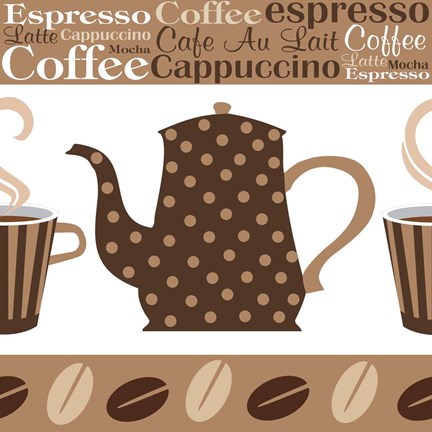 Framed Cafe Au Lait Cocoa Latte II Print