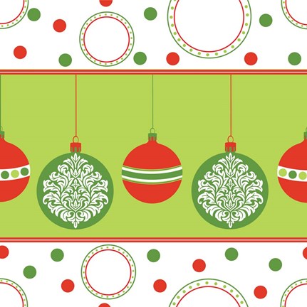 Framed Joyous Holiday V Print