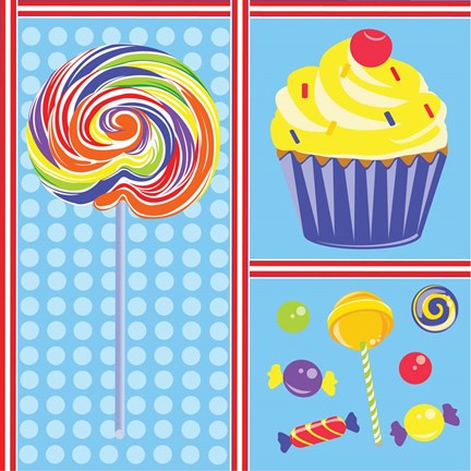 Framed Sweet Shoppe IV Print