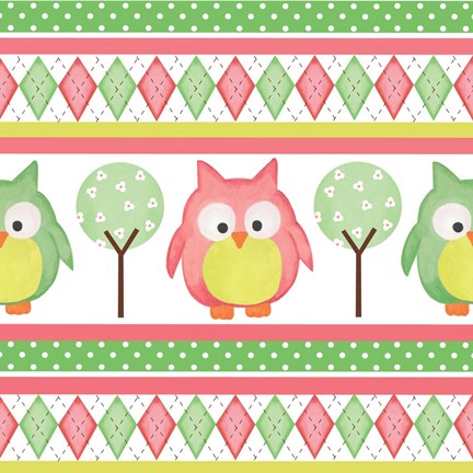 Framed Hoot Pink IV Print