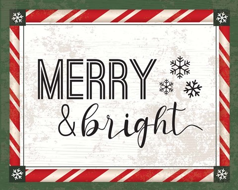 Framed Words Christmas I Print