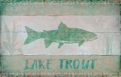 Framed Lake Trout Print