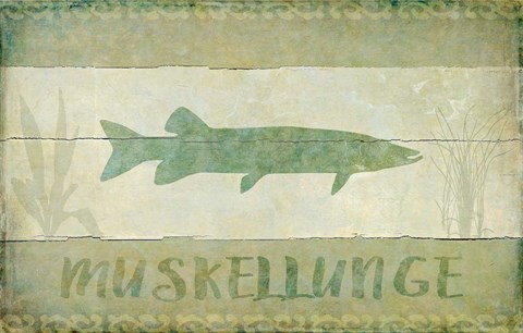Framed Muskellunge Print