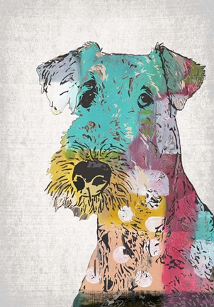 Framed Abstract Dog Print