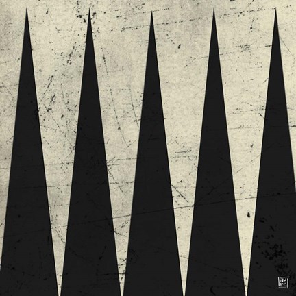 Framed Backgammon Antique Print