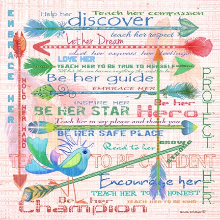 Framed Be Her Safe Place Print