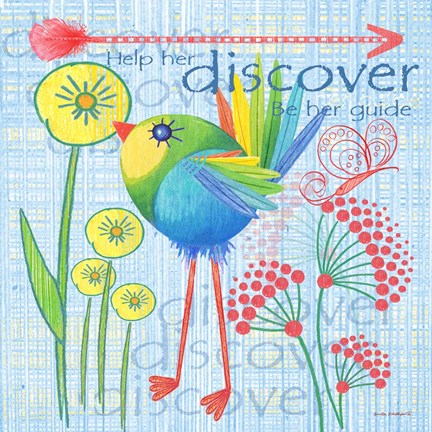 Framed Lil Bird III Print