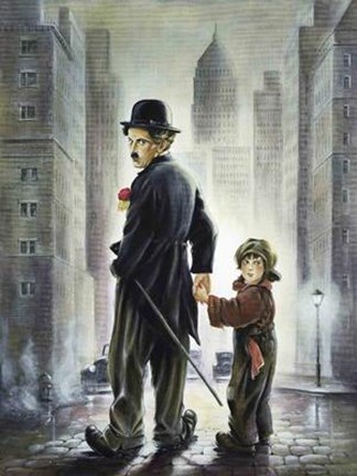 Framed Charlie Chaplin Print