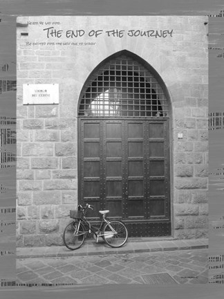 Framed End of the Journey B&amp;W Print