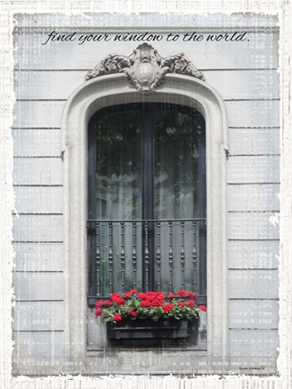 Framed Windows of the World III Print