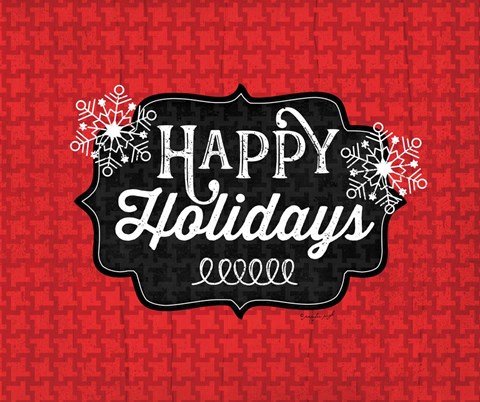 Framed Happy Holidays Print
