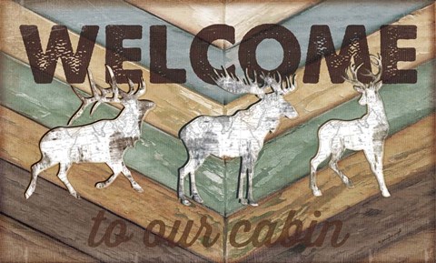 Framed Lodge Welcome Print