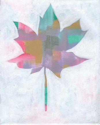 Framed Leaf Abstract II Print