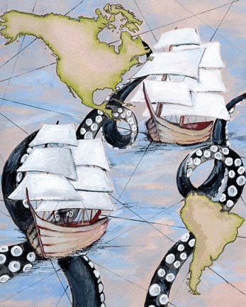 Framed Sea Day Adventure Print