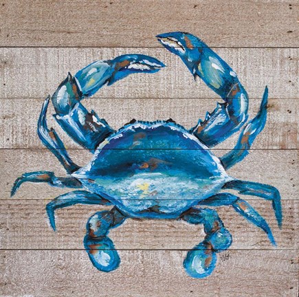 Framed Blue Crab Print