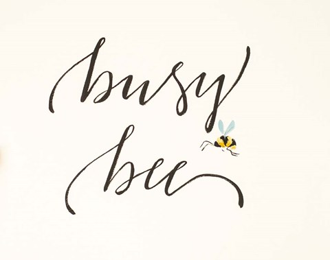 Framed Busy Bee Print
