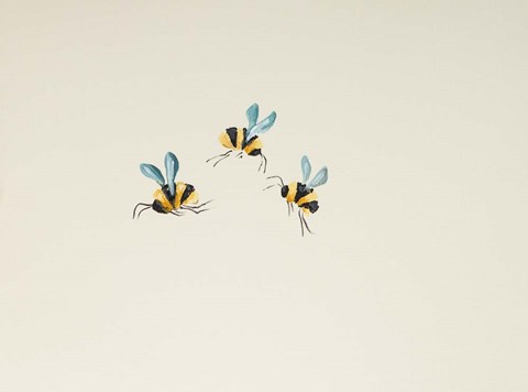 Framed 3 Bees Print