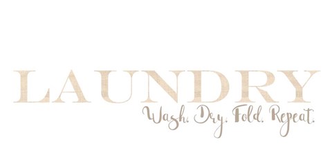 Framed Laundry Burlap Reverse Print