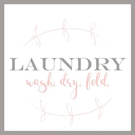 Framed Laundry Vine Print