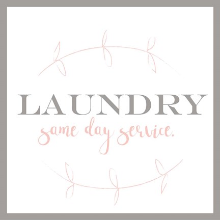 Framed Laundry Vine II Print