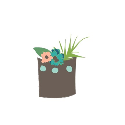 Framed Brown Pot Print