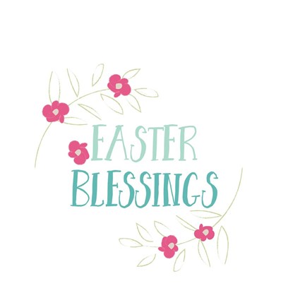 Framed Easter Blessings Print