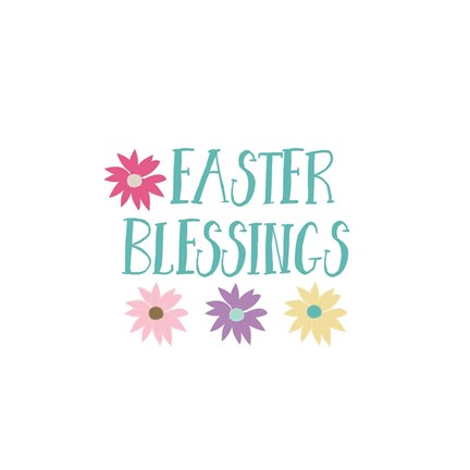 Framed Easter Blessings III Print