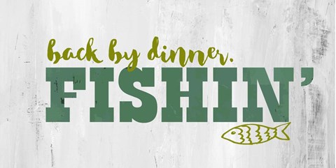 Framed Fishing Dinner Print