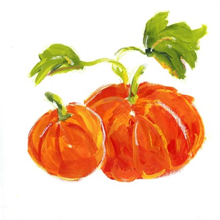 Framed Pumpkin Patch I Print