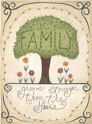 Framed Family Tree Print