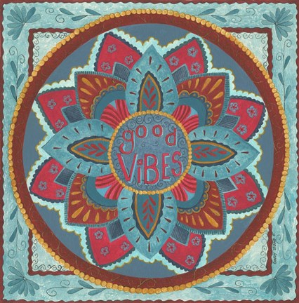 Framed Good Vibes Print