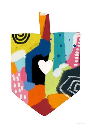 Framed Dreidel Print