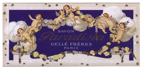 Framed Savon Paradisia Gelle Freres Print