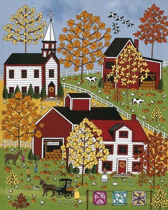 Framed Autumn Blessings Print