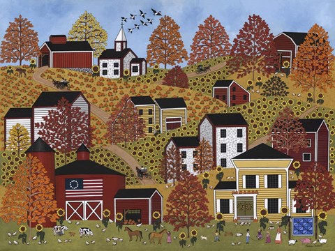 Framed Autumn Hills Print
