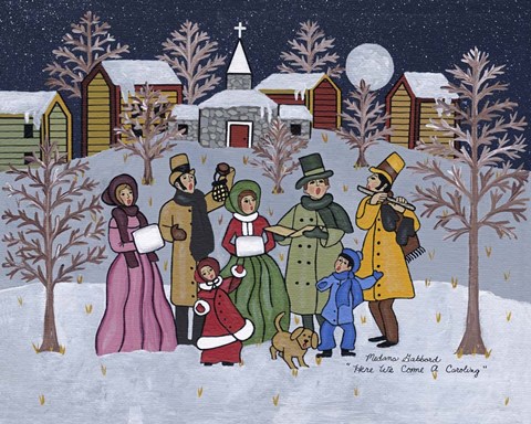 Framed Caroling Print