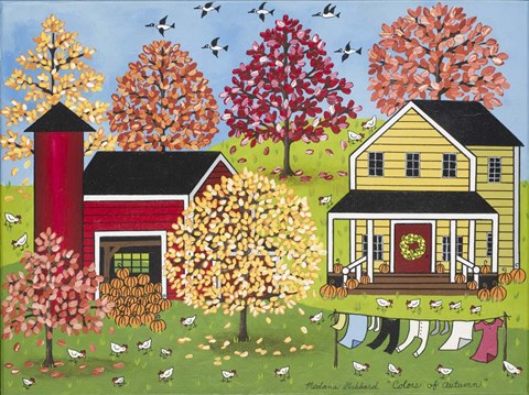 Framed Colors Of Autumn Print