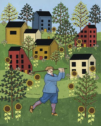 Framed Golf Guy Print