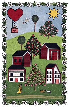 Framed Happy Valentine Print