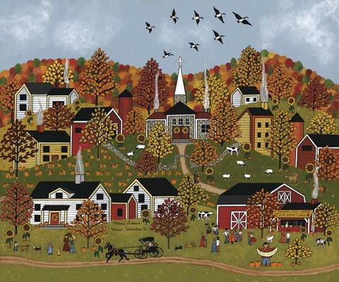 Framed Harvest Celebration Ll Print