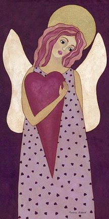 Framed Purple Angel Print